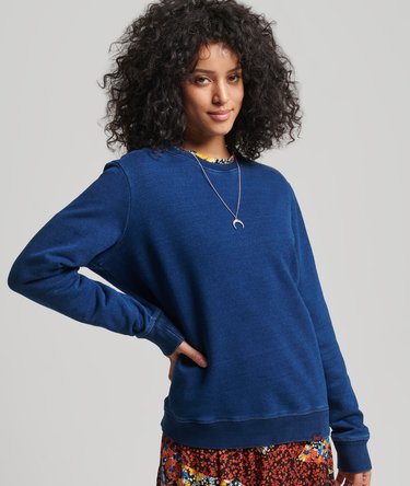 Organic Cotton Vintage Logo Crew Sweatshirt Image 1