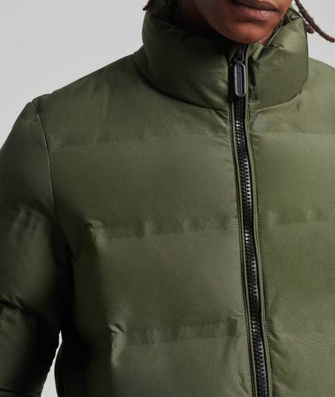 mens Ultimate Radar Quilt Jacket in KHAKI Superdry UK