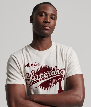 Vintage Script Style Collegiate T-Shirt Image 2