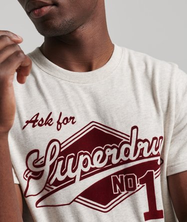 Vintage Script Style Collegiate T-Shirt Image 3