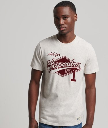Vintage Script Style Collegiate T-Shirt Image 1