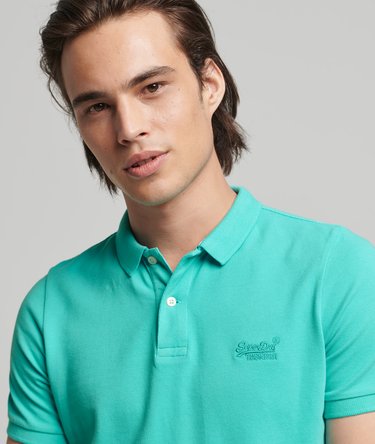 Organic Cotton Vintage Destroy Polo Shirt Image 3