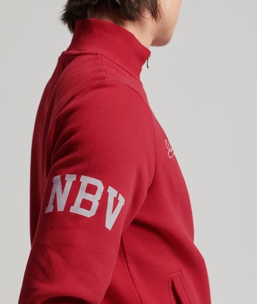 Vintage Athletic Henley Sweatshirt Image 5