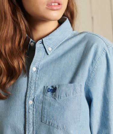 Camicia con vestibilità boyfriend Oxford Image 2