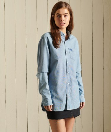 Camicia con vestibilità boyfriend Oxford Image 1