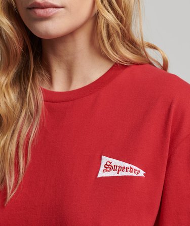 College Graphic Oversized T-Shirt Image 2