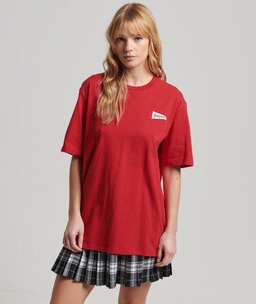 College Graphic Oversized T-Shirt Image 1