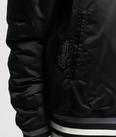 Boyfriend Varsity Bomber Jacket Image 3