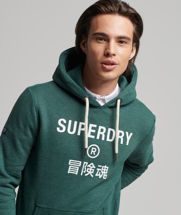 Sudadera jaspeada con capucha y logotipo Corporation Image 3
