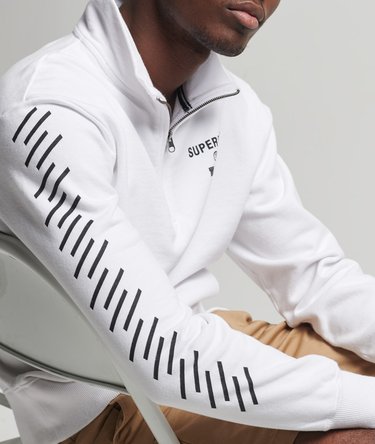 Code Core Sport-collegegenser med kort glidelås Image 3