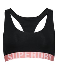 Brassière à grand logo en coton bio