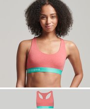 Brassière à logo Offset en coton bio