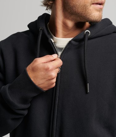 Hoodie met rits en borgvoering Image 5