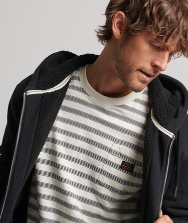 Hoodie met rits en borgvoering Image 4