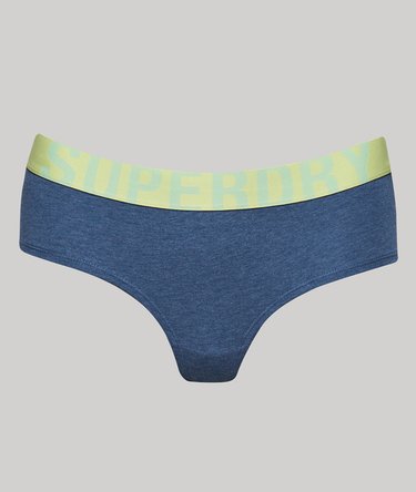 Hipster-truser med stor logo i økologisk bomull Image 2