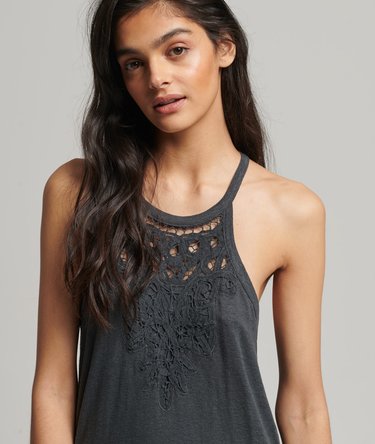 Vintage Jersey Lace Top Image 1