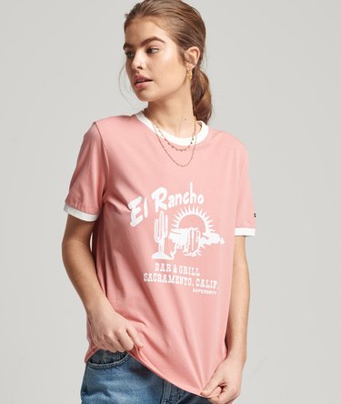 Vintage Surf Ranchero t-tröja med kontrastfärgade kanter Image 2