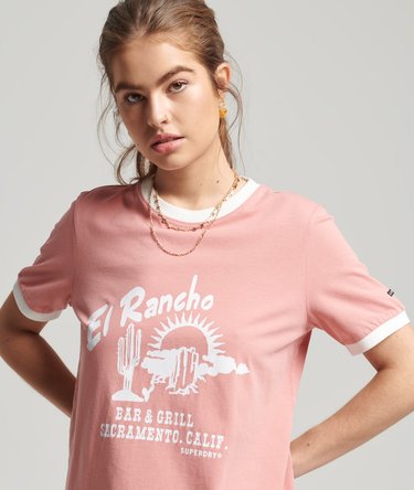 Vintage Surf Ranchero t-tröja med kontrastfärgade kanter Image 1