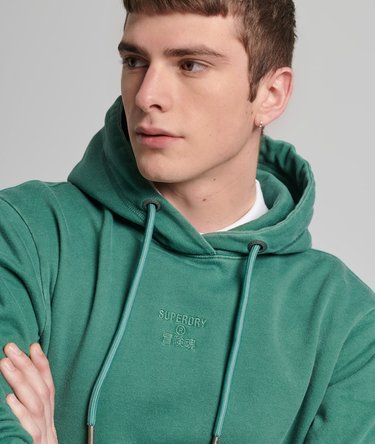 Locker geschnittenes Code Logo Hoodie mit Stückfärbung Image 3