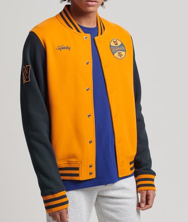 Vintage Collegiate Jersey Bomberjacke Image 3