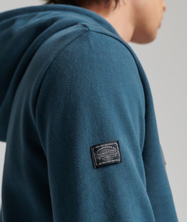 Vintage Logo Narrative h&aelig;ttetr&oslash;je med ub&oslash;rstet for Image 5