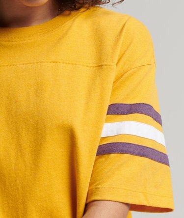 Organic Cotton Vintage Quarterback T-Shirt Image 4