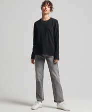 Organic Cotton Vintage Logo Embroidered Top