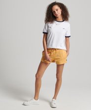 Shorts in jersey di cotone biologico Vintage Logo