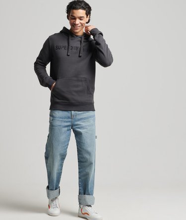 Vintage Corporate Logo Hoodie Image 2