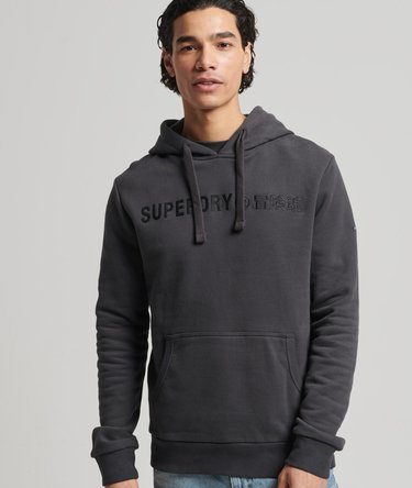 Vintage Corporate Logo Hoodie Image 1