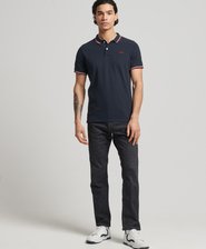 Organic Cotton Vintage Tipped Polo Shirt