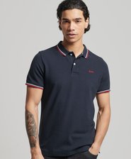 Organic Cotton Vintage Tipped Polo Shirt