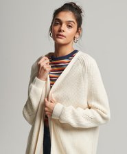 Cardigan lungo a coste Vintage