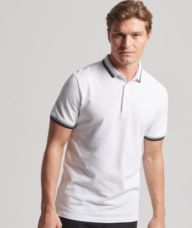 Organic Cotton Tipped Pique Polo Shirt Image 4