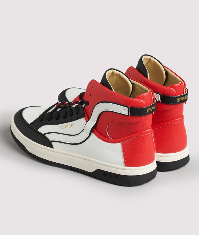 Vintage Vegan Basket High Top Trainers