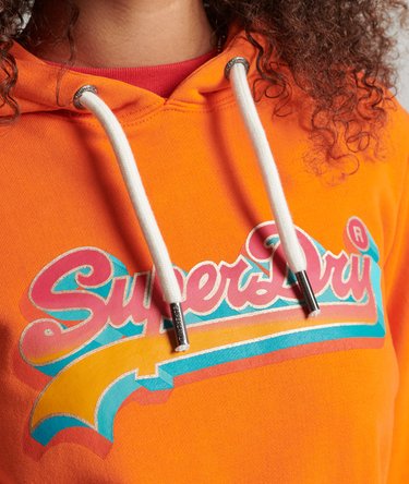 Saisonaler Kapuzenpulli mit Vintage-Logo Image 3