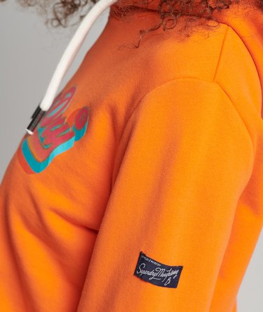 Saisonaler Kapuzenpulli mit Vintage-Logo Image 4