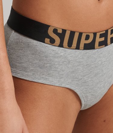 Organic Cotton Large Logo Hipster Briefs Image 3