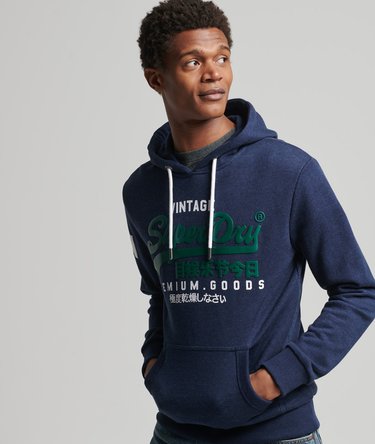 Vintage Logo Unbrushed Hoodie Image 3