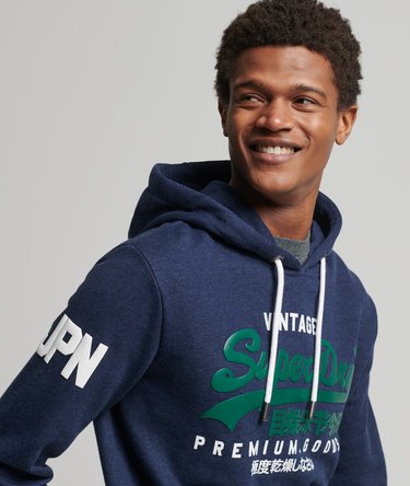 Vintage Logo Unbrushed Hoodie Image 1