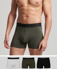 Pack de tres calzoncillos bóxer multicolor de algodón orgánico