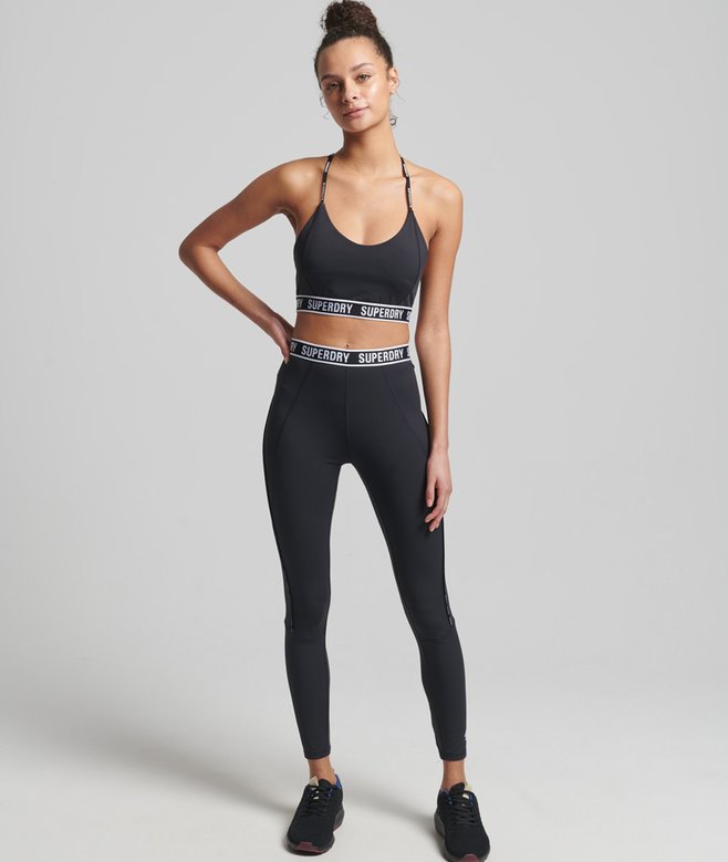 Train Branded Elastic Tight Leggings