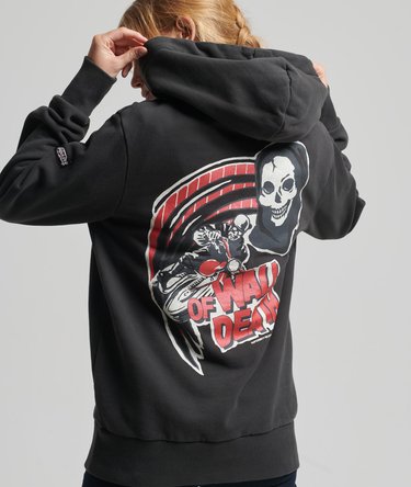 Vintage Crossing Lines Hoodie Image 1