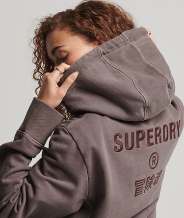 Unisex Code Garment Dye Hoodie Image 1