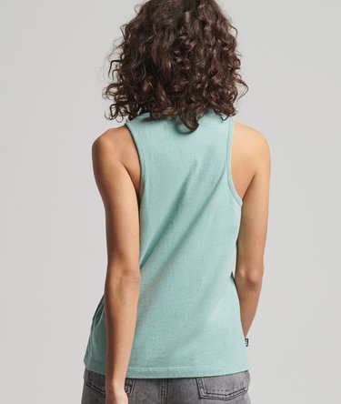 Organic Cotton Vintage Logo Embroidered Vest Image 3