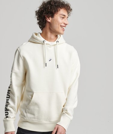 Unisex Code Linear Loose Overhead Hoodie Image 1