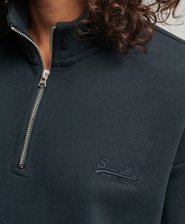 Sweat en coton bio Vintage Logo Henley