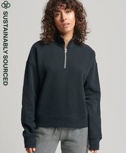 Sweat en coton bio Vintage Logo Henley