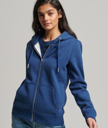 Vintage Logo hoodie met rits Image 3