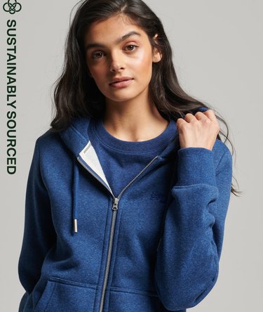 Vintage Logo hoodie met rits Image 1